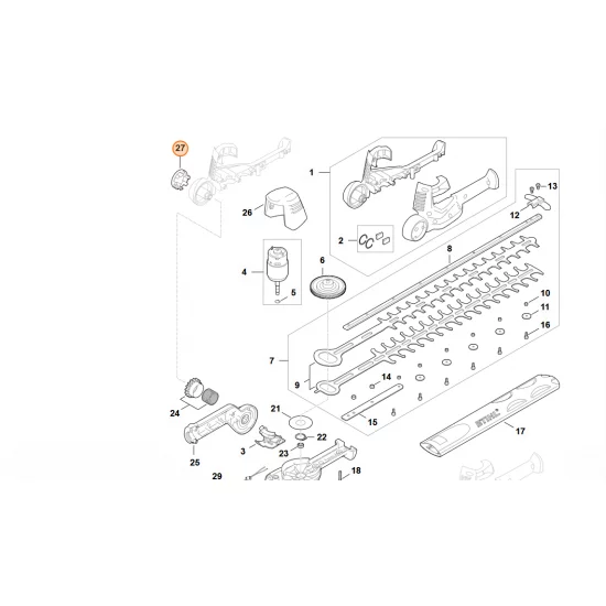 STIHL  Przycisk HA01 763 6600